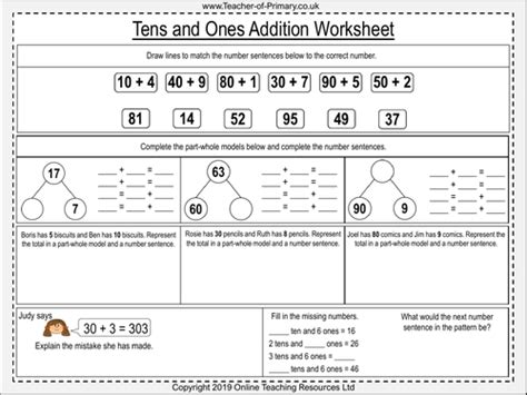 Tens And Ones Addition Year 2 Teaching Resources