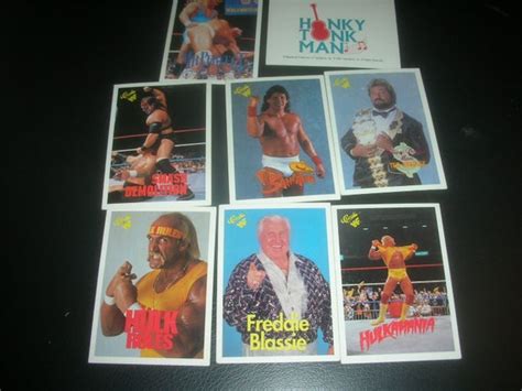 8 Vintage Wwf Wrestling Trading Cards Wwe Hulk Hogan