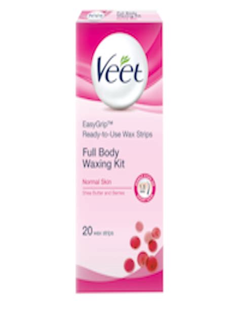 Buy Veet Ready To Use Wax Strips Full Body Waxing Kit Normal Skin 20 Strips Body Wax And