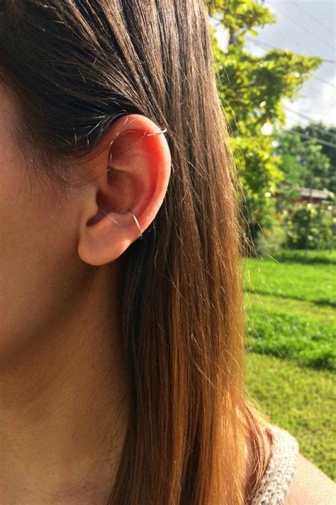Set Of Two Ear Cuff Fake Ear Cuff Helix Pierce Conch Piercing Clip
