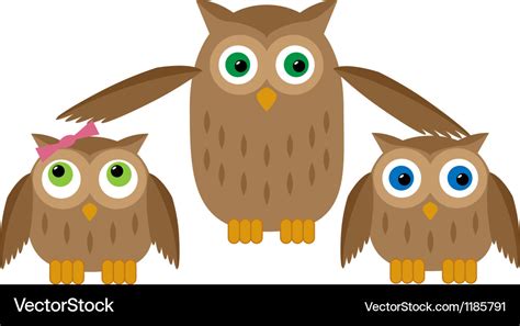 Mom Owl Royalty Free Vector Image Vectorstock