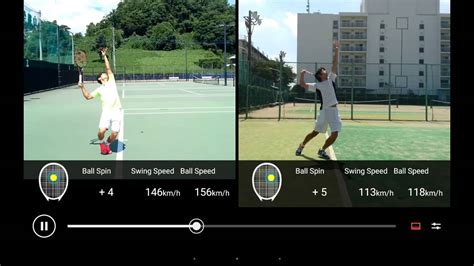 Smart Tennis Sensor App Version 1 6 Live Mode Video Dual Screen YouTube