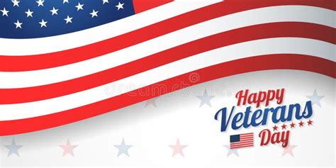 Background Banner For Veterans Day Usa Celebration Vector Design