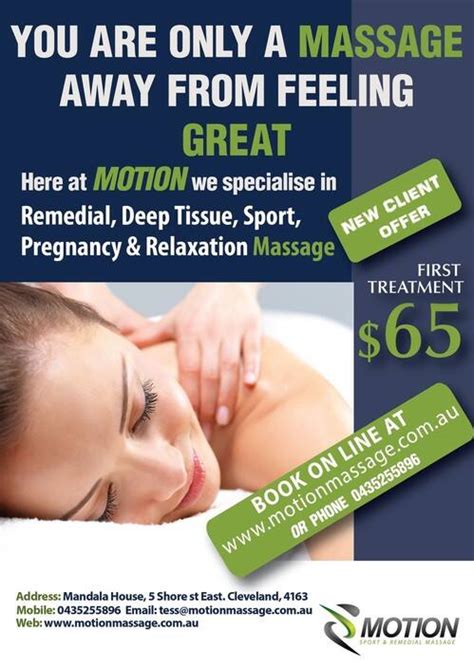 Motion Sport And Remedial Massage In Cleveland Brisbane Qld Massage