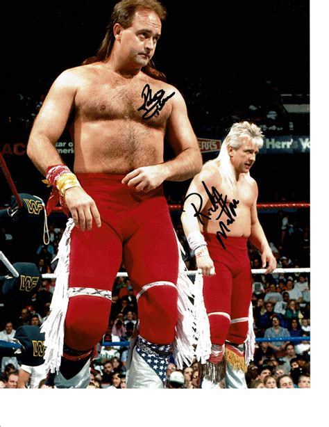 rock n roll express robert gibson and ricky morton pose 3 dual signed ph the wrestling universe