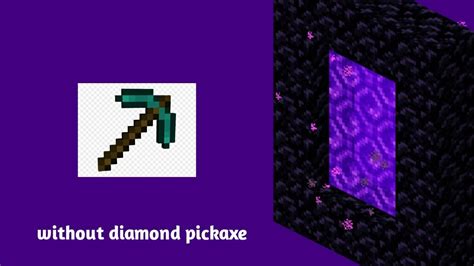Hiw To Make Nether Portal Without Diamond Pickaxe Series Part 2 Youtube