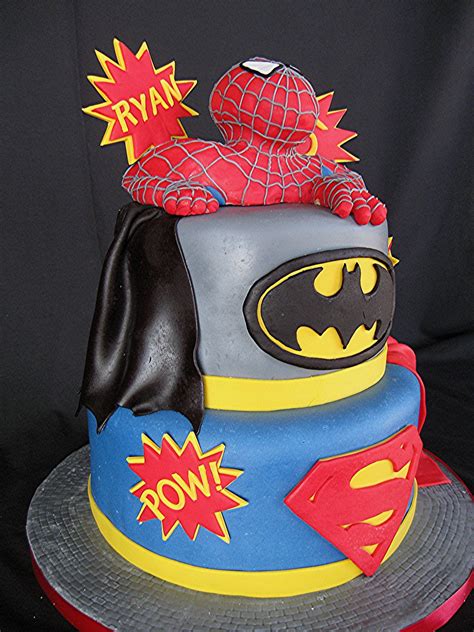 Superhero Cake — Childrens Birthday Cakes Superhero Cake Childrens