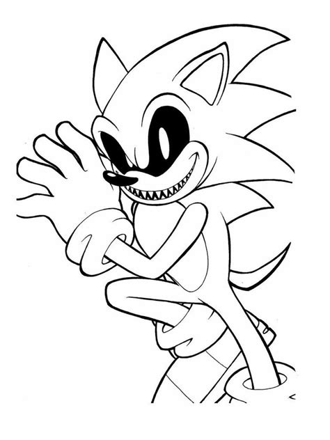 Creepy Sonic Exe Coloring Pages - Dennis Henninger's Coloring Pages