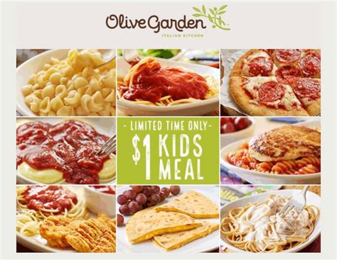 Soup options include minestrone and pasta e fagioli, among others. 7/28まで!Olive Gardenでキッズミールが1ドル! - 雑記ブログinアメリカ