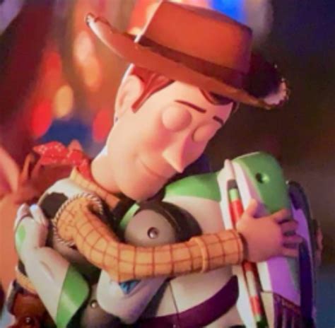 Buzz Hugs Woody Woody And Buzz Toys Woody And Buzz Walt Disney Pixar