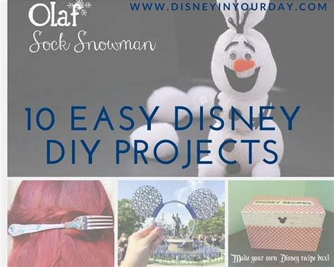 10 Easy Disney Diy Projects Disney In Your Day