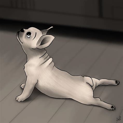 French Bulldog Yoga Digital Art By Alexis Planer