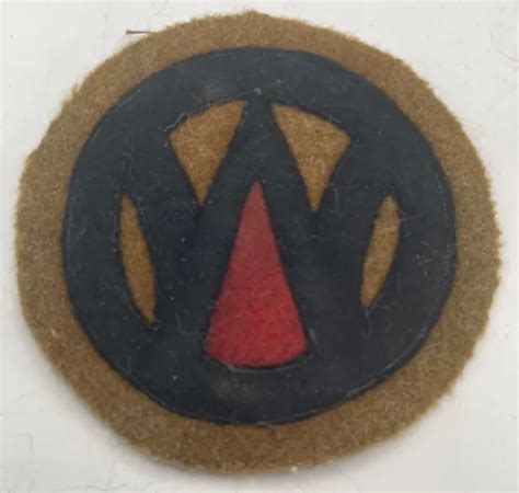 Rare Original Ww1 Us Army 89th Infantry Division Felt Patch Artillery