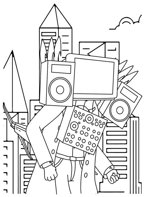 Free Printable Titan TV Man Coloring Pages