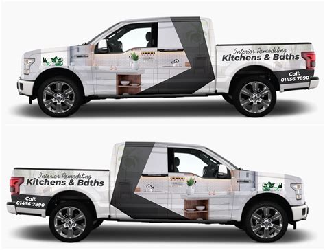 Elegant Playful General Contracting Car Wrap Design For A Company By