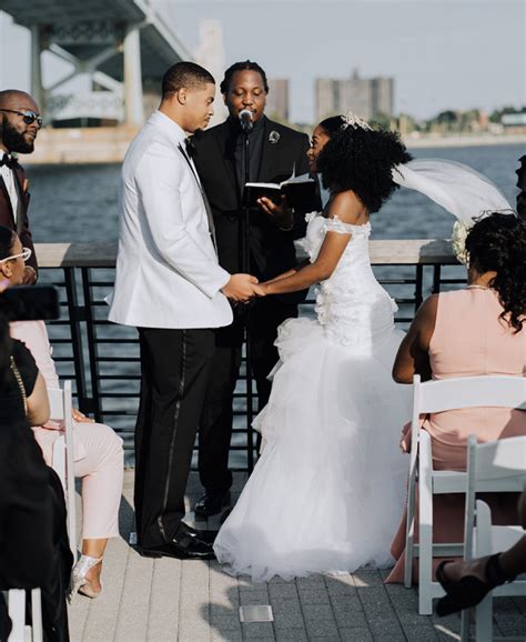 Check Out This Philly Couples Modern Black And White Wedding