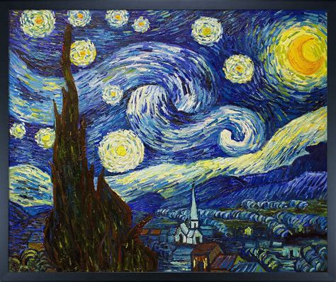 Overstockart Van Gogh Starry Night Painting With Studio