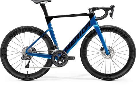 2021 Merida Reacto Disc 8000 E Carbon Aero Road Bike In Blue