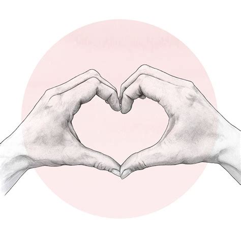 Heart Shaped Hand Drawing Would Love This On A Wedding Invitation