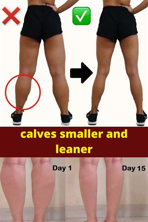 CALVES SMALLER AND LEANER Calf Slimming Exercises Calf Exercises