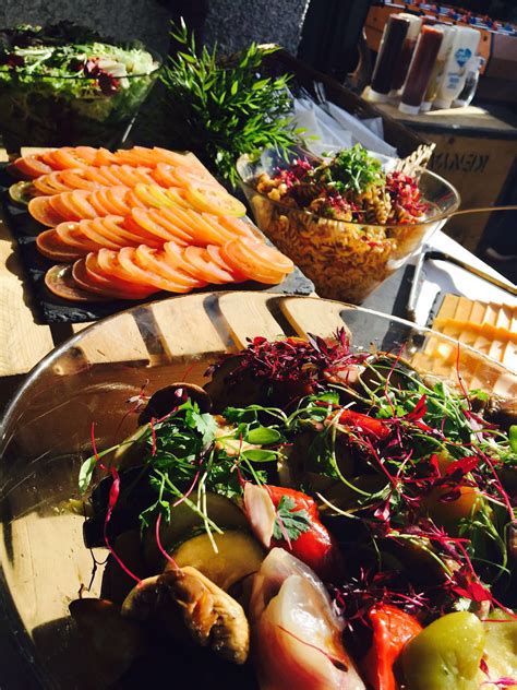 Guests love to grab finger foods as they chat and mingle. Sample menus from Heaven Scent Kitchen: Corporate catering ...