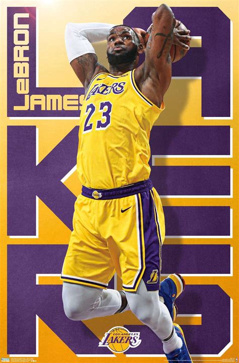 Nba Los Angeles Lakers Lebron James 19 Poster