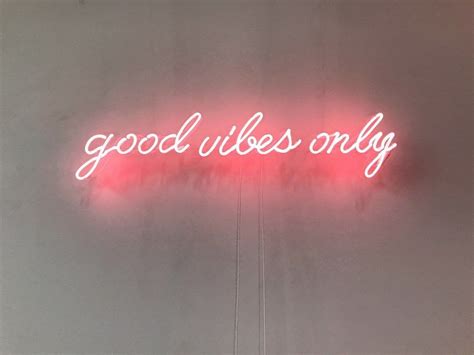 New Good Vibes Only Neon Sign For Bedroom Wall Home Decor Artwork With