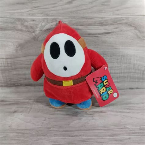 Super Mario Brothers Nintendo Shy Guy Plush Toy 8” Red New Licensed
