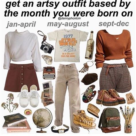 Artsy Outfit Collage Aesthetic Clothes Artsy Outfit Fashion