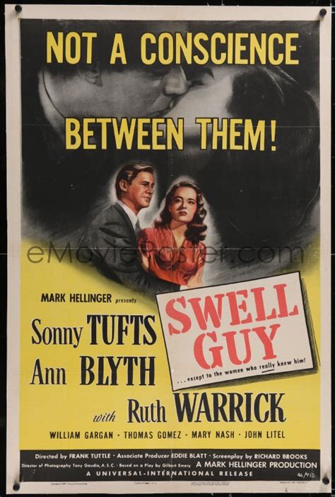 4x0759 Swell Guy Linen 1sh 1946 Sonny Tufts Ann