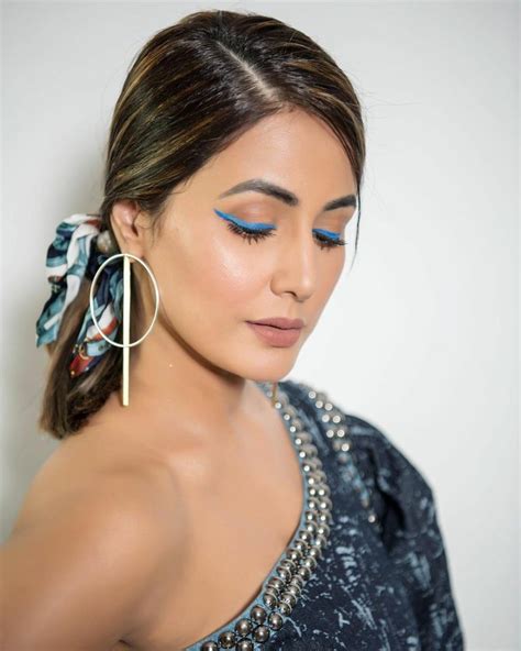 pin by bolly wood on hina khan party hairstyles bachelorette outfits eye makeup pictures