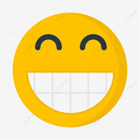 Gambar Nyengir Emoji Senyum Bahagia Cheeful Menyeringai Ekspresi