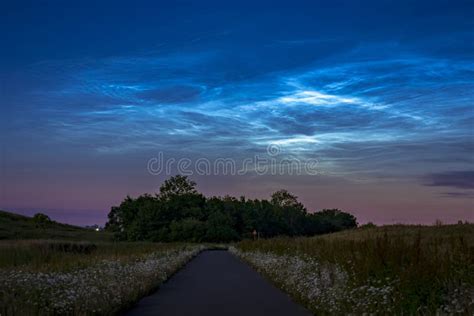 Noctilucent Clouds Also Polar Mesospheric Clouds Or Night Shining