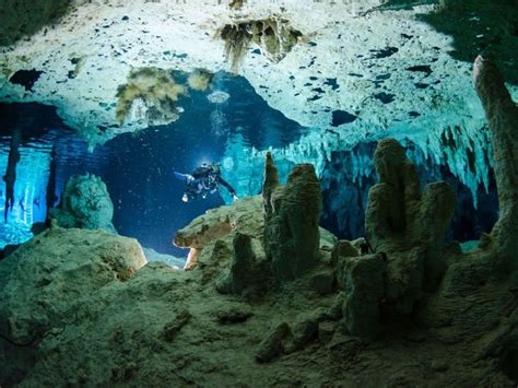 Amazing Underwater Caves Where You Can Swim And Scuba Dive Underwater