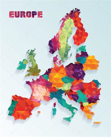 Abstract Europe Map Stock Vector By ©camillacasablanca 64045351