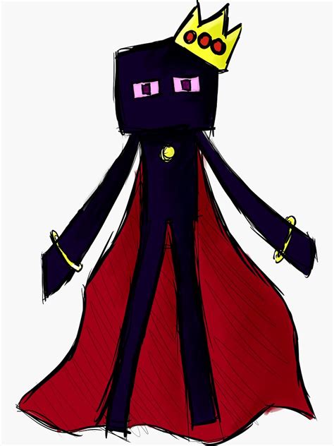 Minecraft Royal Enderman Sticker By Thetipofthehat Redbubble