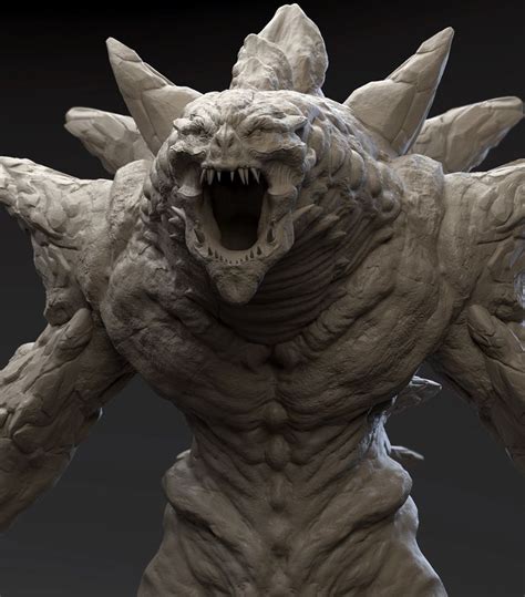 Creature Bust By Jack Mccaverthis Creature Was Created In Zbrush