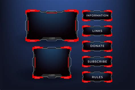 Twitch Panels Shapes Template Graphic By Tanu · Creative Fabrica