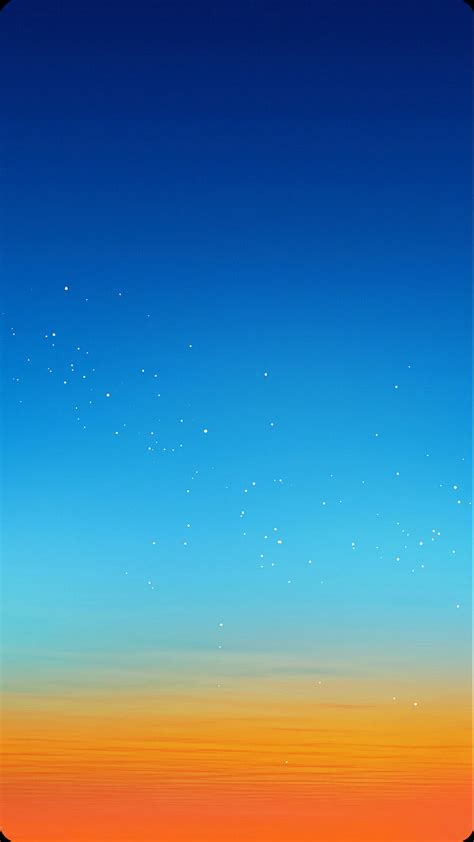 Abstract Blue Galaxy Galaxy S8 Orange S8 Samsung Stars Sunset