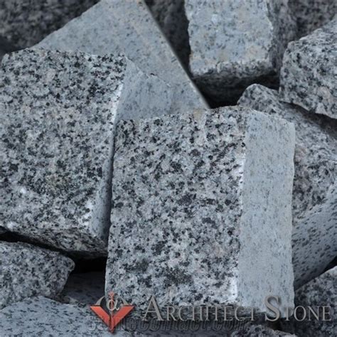 Gray Granite Cube Stonecobble Exterior From Ukraine