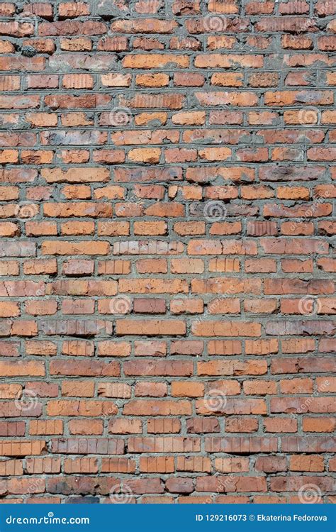 Wall Made Of Bricks Background With Brickwork Texture Stock Image