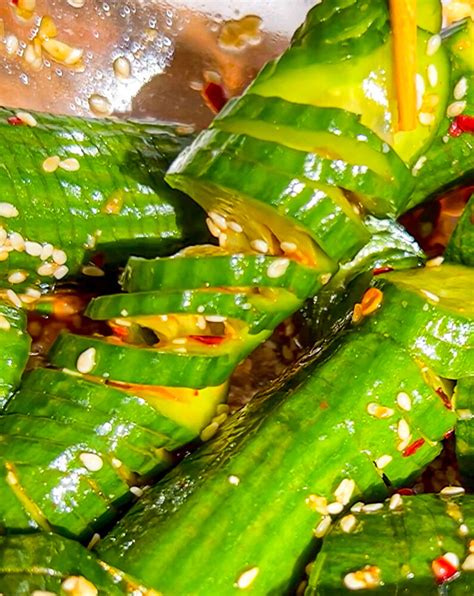 korean spicy cucumber salad recipe recipe the feedfeed