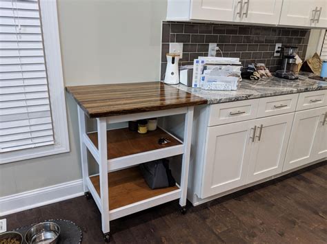 Simple Utilitarian Kitchen Cart For Extra Counter Space Woodworking