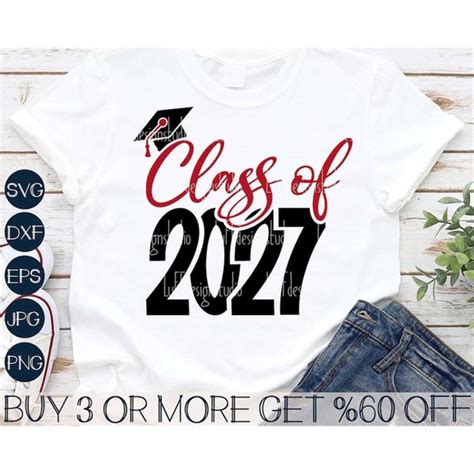 Class Of 2027 Svg Graduation Svg 8th Grade Shirt Svg Fres Inspire