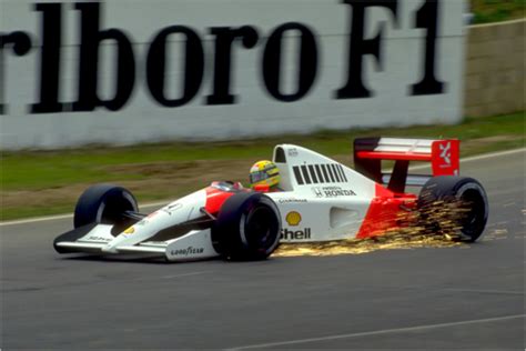 Ayrton Senna Mclaren Mp4 6 Honda With Sparks Flying 1991 Da Motorsport Images Posterlounge