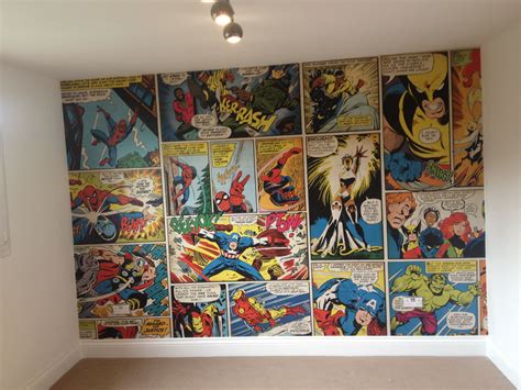 Marvel Avengers Assemble Comic Wallpaper Mural Home Interior Ideas