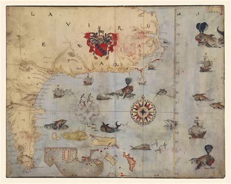 La Virginea Pars Map Set 1585 John White