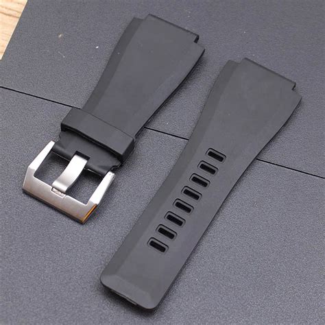 Watch Accessories For Bell Ross Strap Br01 Rubber Strap Silicone Watch