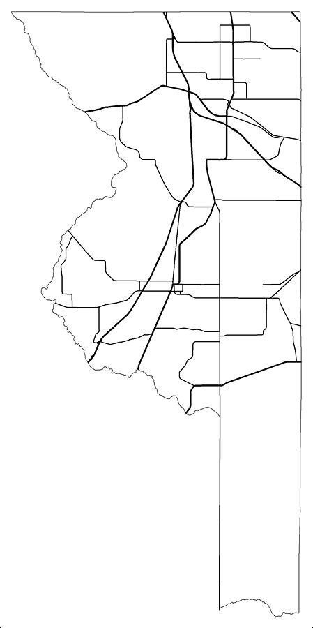 Sumter County Road Network Black And White 2009