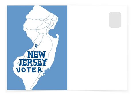 New Jersey Blue Unique Postcards New Jersey Postcard